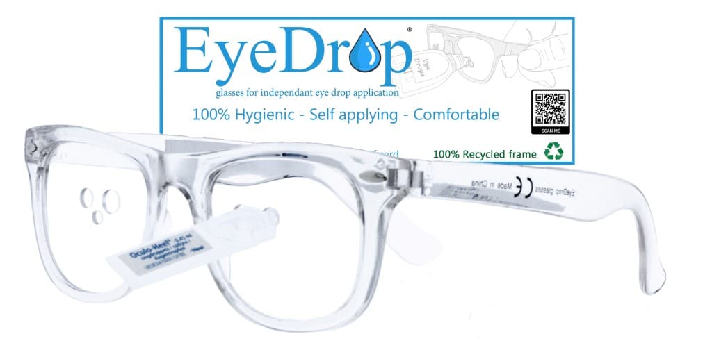 EyeDrop druppelbril 001 met 3 openingen