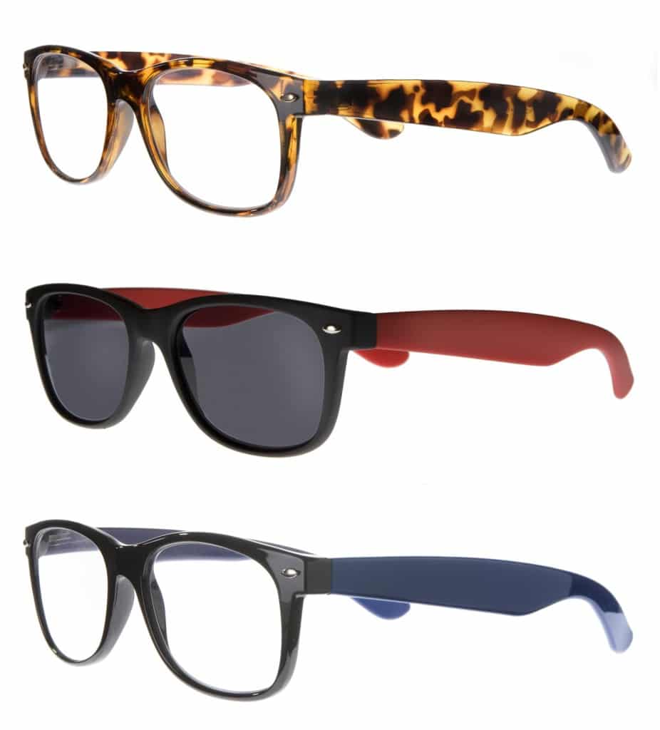 Wayefarer leesbril triple pack 013