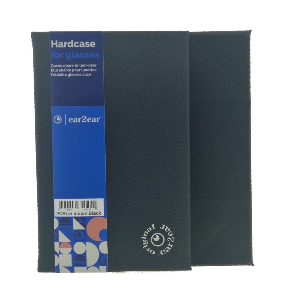 Ear2Ear opvouwbare brillenkoker Indian Black POS111